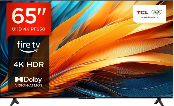 Image Smart TV 65" UHD 4K TCL 65PF650 - Fire TV - Dolby Vision, Dolby Atmos, DTS, HDR 10, Alexa intégré, Airplay2, Miracast