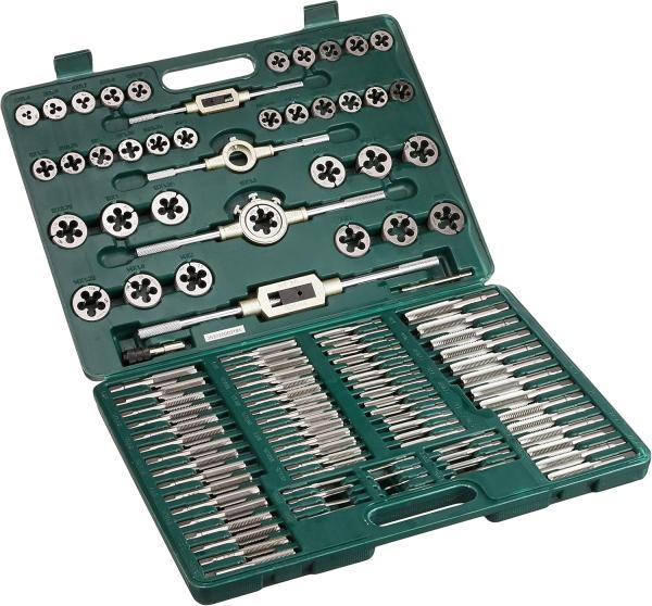 Image Coffret Mannesmann 53255 - Tarauds et filières 110 pièces - Import Allemagne