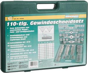 Image Coffret Mannesmann 53255 - Tarauds et filières 110 pièces - Import Allemagne