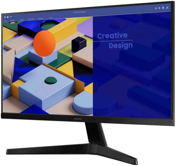 Image Ecran PC Gamer 24" FHD Samsung S31C - 75Hz - 5ms, Dalle IPS,  Eye Saver Mode, AMD FreeSync, HDMI, VGA - Noir