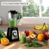 Image Mixeur électrique Moulinex LM430810 - Bol verre 1,75 L, Puissance 800W Blendforce - Noir