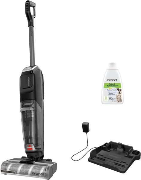 Image Aspirateur Balai Laveur Bissell 4017N CrossWave OmniForce Edge - Sans Fil - Technologie ZeroGap - Noir