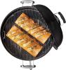 Image Barbecue à Charbon Weber 1341504 Classic Kettle - Thermomètre Intégré - Pieds et Roues - Vasque en Porcelaine Émaillée - Noir