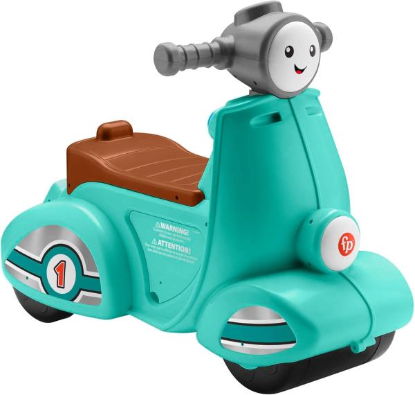 Image Porteur Enfant Scooter Fisher-Price HMV76 - Jouet Éveil Progressif - Poids Max. 25 kg