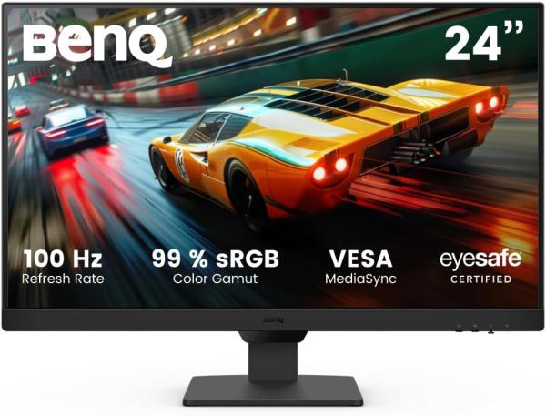 Image Ecran PC 24" Gamer FHD BenQ GW2490E - 100Hz - IPS, Eye-Care, HDMI, DP - Noir