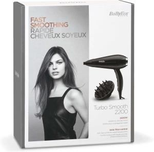 Image Sèche-cheveux Femme BaByliss D572DE Turbo Smooth 2200 ionique antifrisottis et technologie céramique - Noir