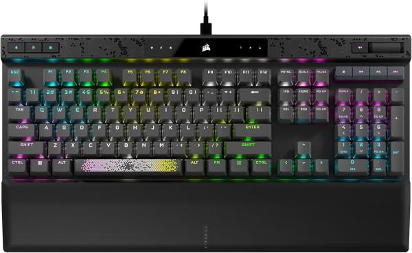 Image Clavier Gamer CORSAIR K70 MAX RGB Magnetic - Mécanique Filaire - Compatible PC et consoles - AZERTY FR - Gris Acier