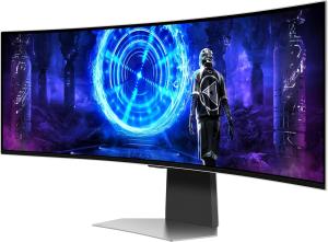 Image Ecran PC 49" Incurvé Samsung Odyssey OLED G9 240Hz, Sans Reflet, 0.03ms - Compatible G-Sync,Smart, HDMI, DisplayPort, Pied ajustable