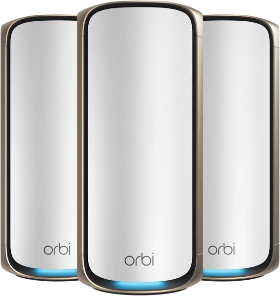Image Pack 3 NETGEAR RBE973S Orbi Système WiFi 7 Mesh Quad-Band - Couvre 900 m² et 200 appareils