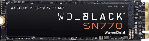 Image Disque SSD Interne 2To WD_BLACK SN770 - jusqu'à 5150 Mo/s, M.2 2280 NVMe SSD, PCIe Gen 4.0 - Noir