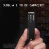 Image Disque SSD Interne 2To WD_BLACK SN770 - jusqu'à 5150 Mo/s, M.2 2280 NVMe SSD, PCIe Gen 4.0 - Noir