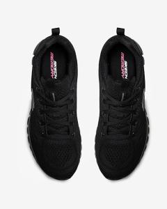 Image Sneakers Basses Femme - Skechers Graceful Get Connected - Memory Foam - Skech Knit - Noir - Taille 35 à 42