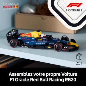 Image Speed Champions LEGO 77243 - Voiture F1 Oracle Red Bull Racing RB20 + Minifigurine Collector de Pilote - 251 Pièces
