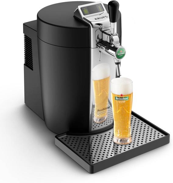 Image Machine à bière pression KRUPS VB700800 BEERTENDER - Tireuse Indicateur volume - Fûts de 5 L