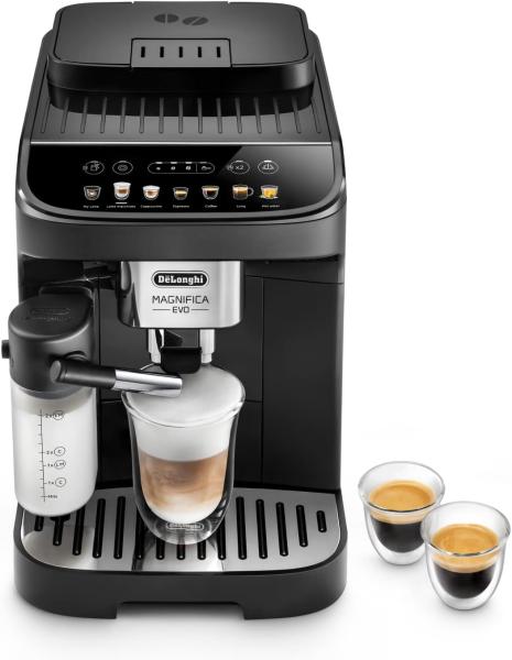 Image Machine a Café Grain De'Longhi ECAM292.81.B Magnifica Evo - Expresso et Cappucino, 1.8L, 1450W, Noir