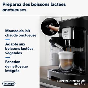 Image Machine a Café Grain De'Longhi ECAM292.81.B Magnifica Evo - Expresso et Cappucino, 1.8L, 1450W, Noir
