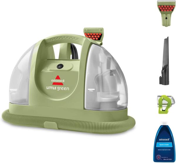 Image Shampouineuse BISSELL 4098N Little Green - 340W - Design Rétro Original - Vert