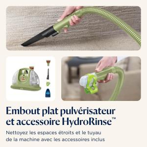 Image Shampouineuse BISSELL 4098N Little Green - 340W - Design Rétro Original - Vert
