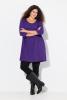 Image Ulla Popken - Chemise Tunique Femme - Coloris Lys - 91 cm - 100% coton - Taille 44 à 70