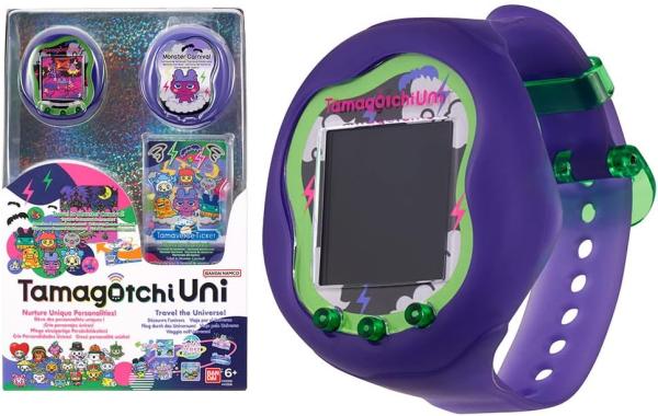Image Tamagotchi Connecté Bandai 43356 Monster avec Bracelet Montre - Animal Interactif Virtuel à élever