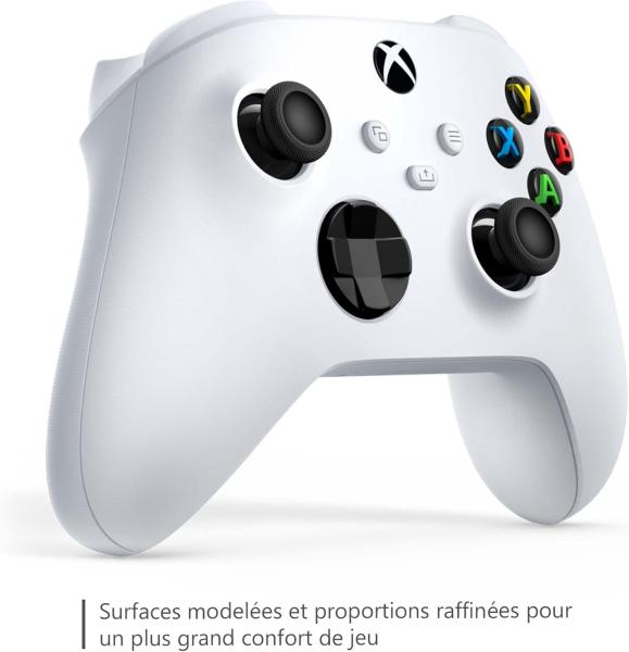 Image Manette sans Fil Xbox Robot White - Compatible PC et consoles