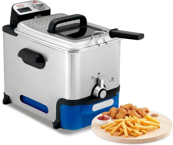 Image Friteuse semi-professionnelle Tefal FR804015 Oleo Clean - 2300W - iltration automatique de l'huile - Hublot de contrôle