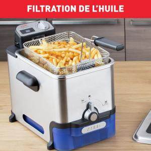 Image Friteuse semi-professionnelle Tefal FR804015 Oleo Clean - 2300W - iltration automatique de l'huile - Hublot de contrôle