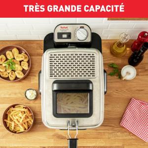 Image Friteuse semi-professionnelle Tefal FR804015 Oleo Clean - 2300W - iltration automatique de l'huile - Hublot de contrôle