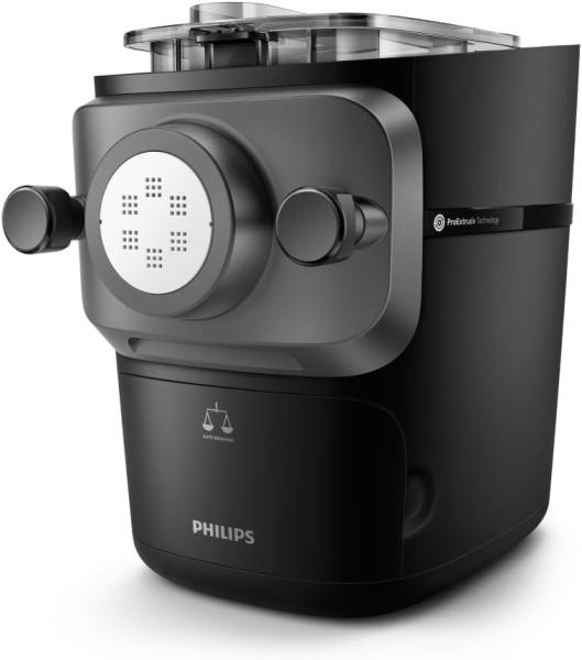 Image Machine à Pâtes Philips HR2665/93 Série 7000 Technologie ProExtrude, Pesée Automatique - Nettoyage Facile - Noir