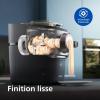 Image Machine à Pâtes Philips HR2665/93 Série 7000 Technologie ProExtrude, Pesée Automatique - Nettoyage Facile - Noir