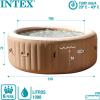 Image Spa Gonflable Intex 28428EX  Pure Spa Sahara - 6 Places - Couvrable - Beige