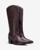 Image Sélection de bottes pour femme à 99,90€ -  Modèles Cow-boy, Talon Large ou Tige Haute Type Chelsea - Cuir
