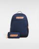 Image Pack Vans Skool - Sac à dos Enfant - Garçon ou Fille (18L) + Trousse Pochette (5L) - Gris, Bleu ou Rose