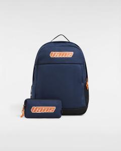 Image Pack Vans Skool - Sac à dos Enfant - Garçon ou Fille (18L) + Trousse Pochette (5L) - Gris, Bleu ou Rose