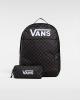 Image Pack Vans Skool - Sac à dos Enfant - Garçon ou Fille (18L) + Trousse Pochette (5L) - Gris, Bleu ou Rose