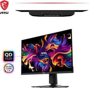 Image Ecran PC 26,5" Gamer MSI MAG 271QPX - 2560 x 1440 Quantum Dot OLED, 360Hz / 0,03ms - Noir