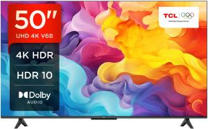 Image Smart TV 50" UHD 4K TCL 50V6B - Google TV - Dolby Audio, Motion Clarity, Voice Control - Chromecast
