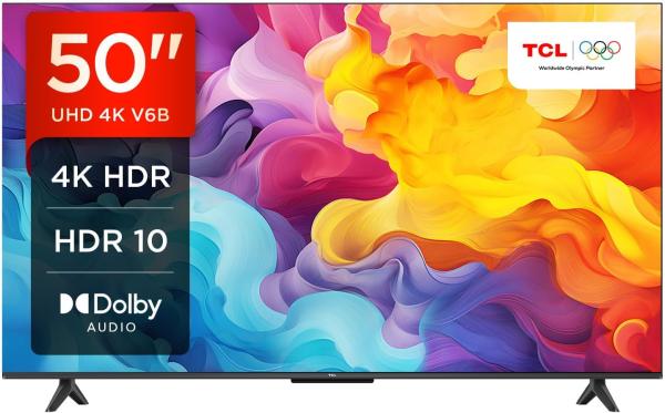Image Smart TV 50" UHD 4K TCL 50V6B - Google TV - Dolby Audio, Motion Clarity, Voice Control - Chromecast
