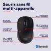 Image Souris sans Fil Trust Yuki - Silencieuse Bluetooth + 2.4GHz avec Pile - Ambidextre - Multi-plateforme - Noir
