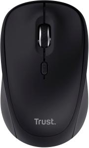 Image Souris sans Fil Trust Yuki - Silencieuse Bluetooth + 2.4GHz avec Pile - Ambidextre - Multi-plateforme - Noir