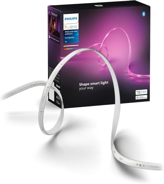 Image Kit de base ruban LED Philips Hue White and Color Ambiance - Compatible Assistants Vocaux