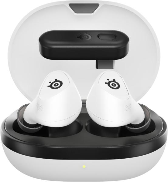 Image GameBuds™ ANC pour PlayStation SteelSeries Arctis - Écouteurs gaming sans fil - IP55 - Multiplateforme - Blanc