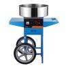 Image Vevor MHTJJPHC01 - Machine à barbe à papa électrique professionnelle avec chariot - 1000W - bol en acier inox et cuillère à sucre - Bleu