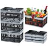 Image VEVOR WS-L2 - Pack 3 Paniers à provisions de courses pliables portables avec poignée - 3 pièces  -16L
