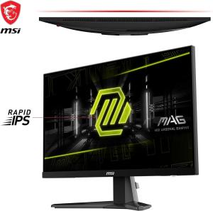 Image Écran PC 24,5" Gamer MSI MAG 256F - Dalle Rapid IPS 1920 x 1080, 180 Hz / 1ms GtG - Full HD - Noir
