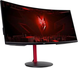 Image Écran PC Gamer Incurvé 34" WQHD Acer Nitro XZ342CUPbmiiphfx - 144 Hz (3440x1440, 21:9, FreeSync, 1ms VRB, 400 Nits, Comfyview, BlueLightShield - Noir
