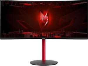 Image Écran PC Gamer Incurvé 34" WQHD Acer Nitro XZ342CUPbmiiphfx - 144 Hz (3440x1440, 21:9, FreeSync, 1ms VRB, 400 Nits, Comfyview, BlueLightShield - Noir