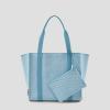 Image Vivaia Sarah - Sac fourre-tout léger Femme - 20L - Cream ivory navy stripe ou Smoky blue chevron