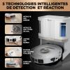 Image Shark AV2800ZEEUWH PowerDetect 2-en-1 Robot Aspirateur Lavage, Autovideur NeverTouch Pro, LiDAR, Wi-Fi