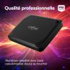 Image Disque SSD 2To Externe Portable Crucial X10 Pro - Résistance à l’eau et à la Poussière IP55 - Noir